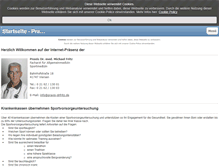 Tablet Screenshot of praxis-drfritz.de